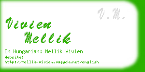 vivien mellik business card